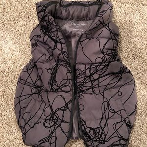 Super cute black & taupe puffer vest Calvin Klein